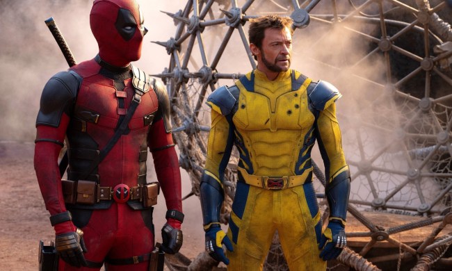 DEadpool and Wolverine stand next to each other in Deadpool & Wolverine.