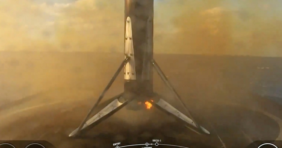 La fusée Falcon 9 de SpaceX vient de terminer une mission historique