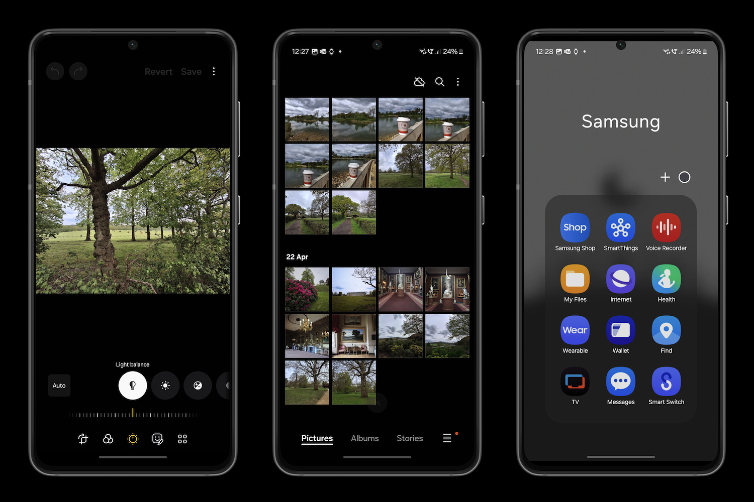 Screenshots taken from the Samsung Galaxy A35.