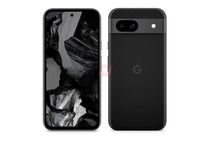 تصویری از Google Pixel 8a در رنگ Obsidian آن.