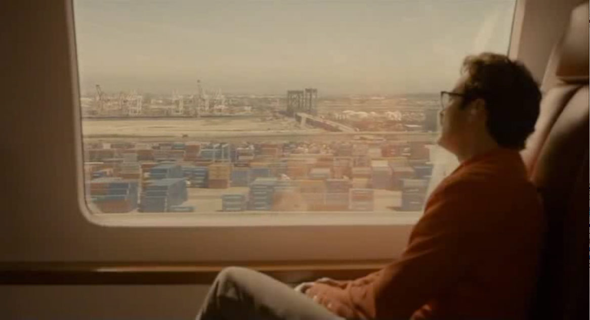 Joaquin Phoenix on the L.A. Metro in Her.