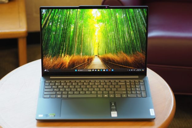 Lenovo Yoga Pro 9i 16 front view showing display and keyboard.