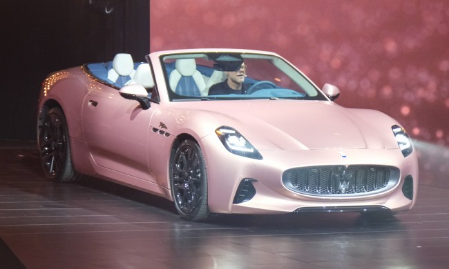 Front of the Maserati GranCabrio Folgore