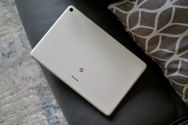The back of the Google Pixel Tablet.