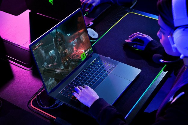 Player using Razer Blade 16 during intense gaming session.