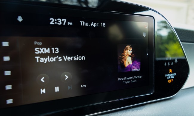 Taylor Swift on SiriusXM in a Hyundai Palisade.