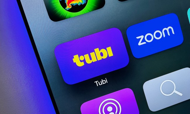 The Tubi app icon on Apple TV.