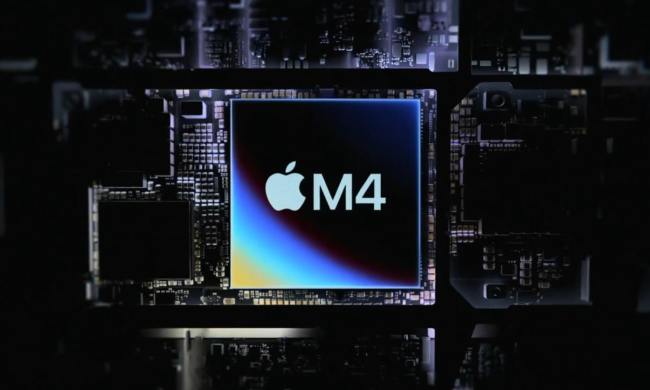 An official rendering of the Apple M4 chip.