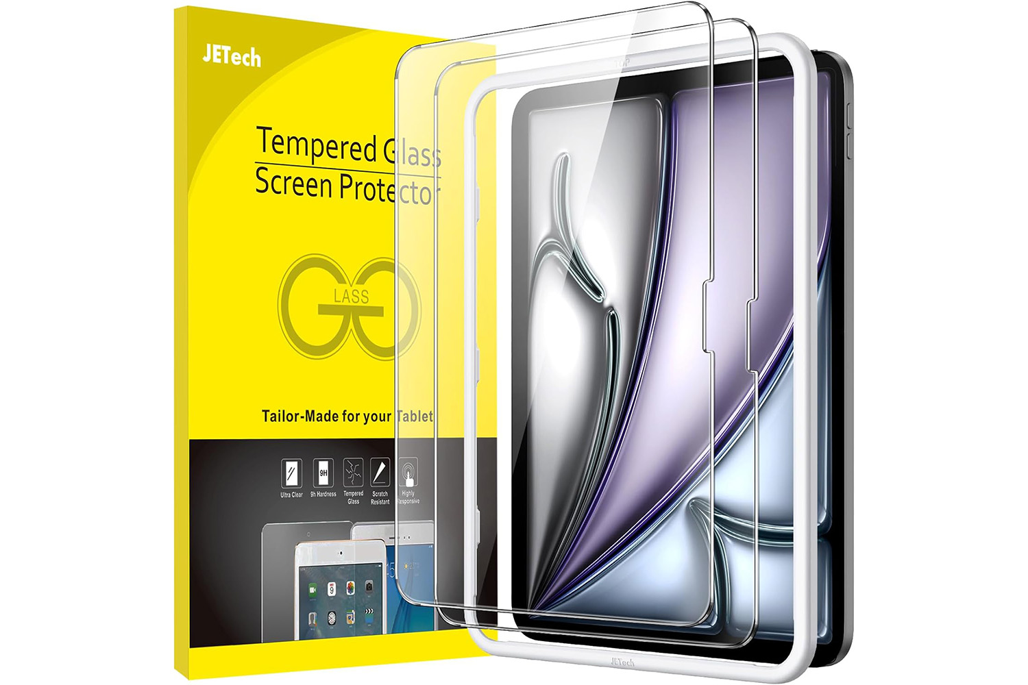JETech screen protector for the 11-inch iPad Air (2024).