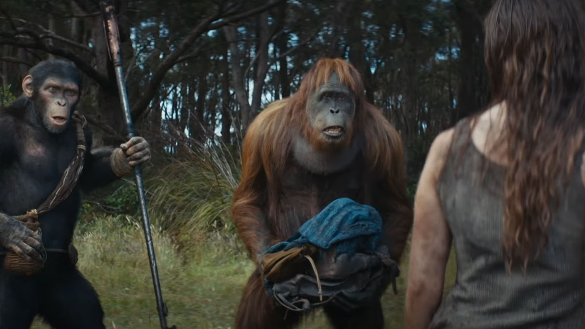 You can watch 8 minutes of Kingdom of the Planet of the Apes for free right now
