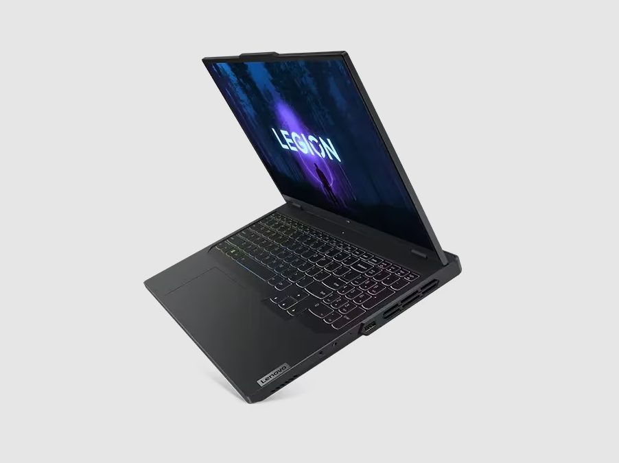 Side view of the Legion Pro 5i Gen 8 laptop from Lenovo.