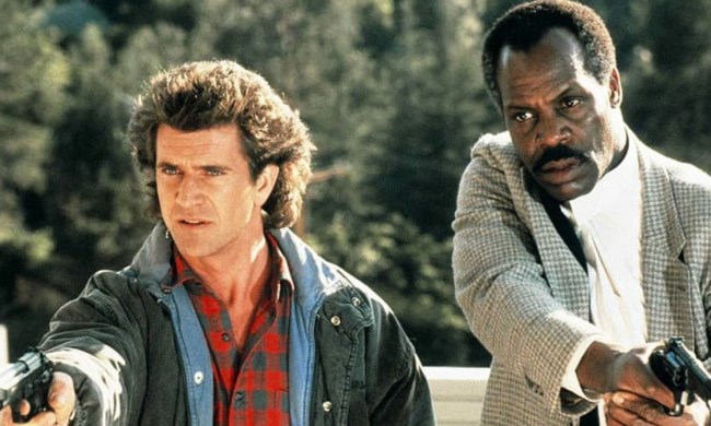 Mel Gibson and Danny Glover in Lethal Weapon.