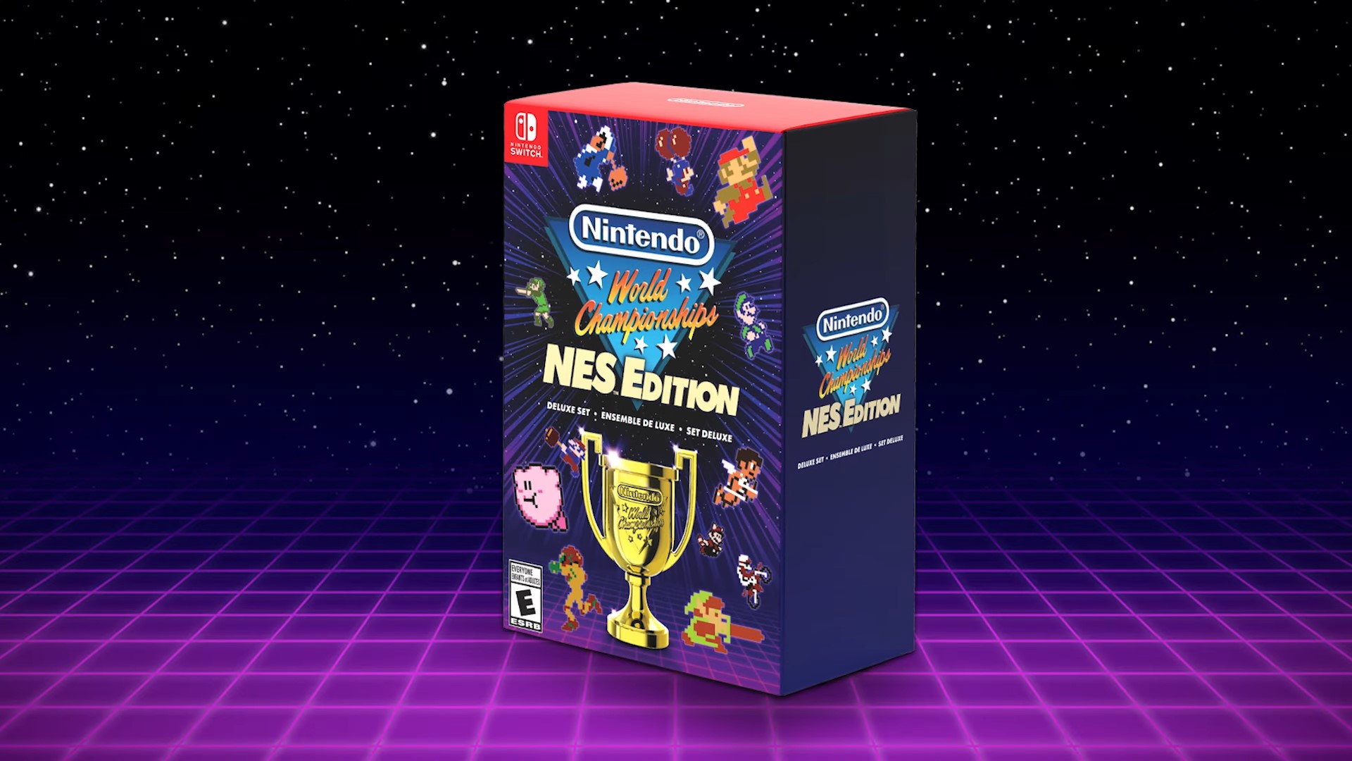 La versión física de Nintendo World Championships: NES Edition.