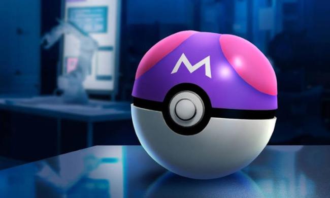 A master ball in a lab in Pokemon GO.