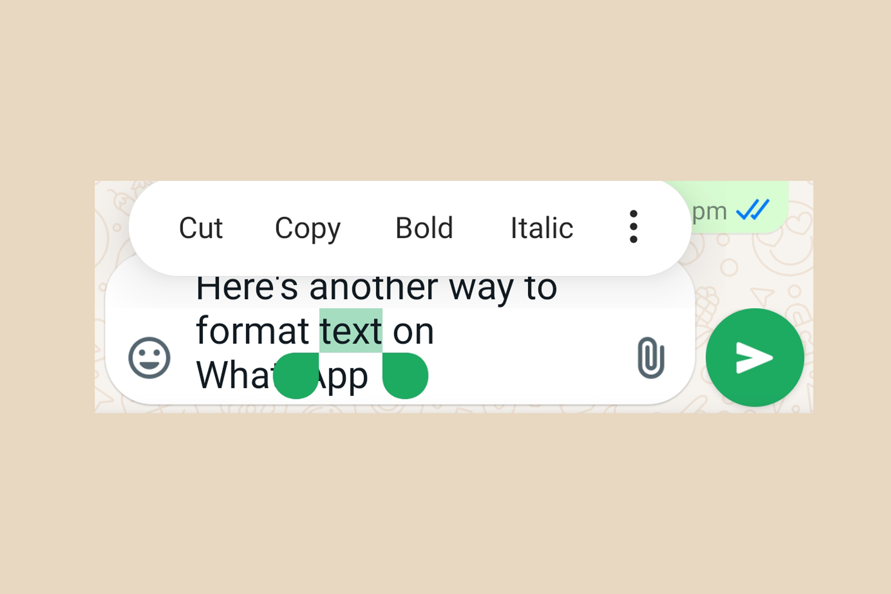 How to format text on WhatsApp.