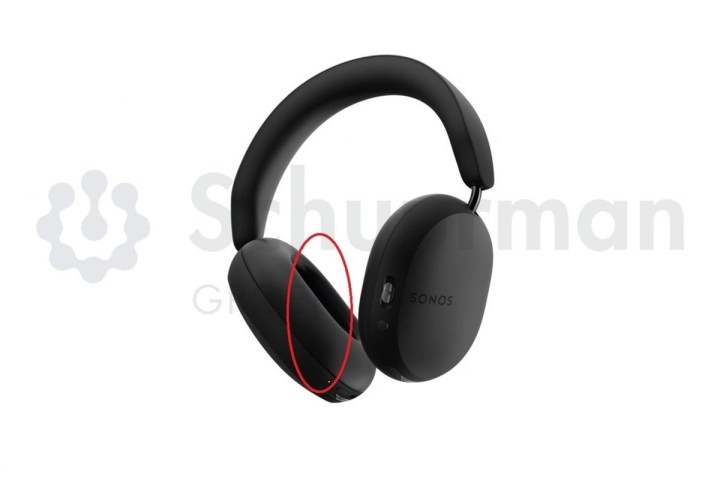 未发布的 Sonos 耳机的可能泄露图片。