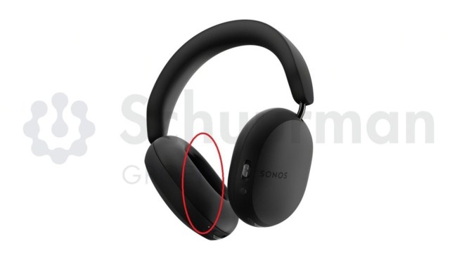 A possible leaked image of the unreleased Sonos headphones.