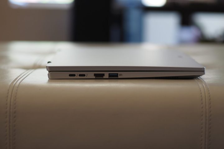 Acer Swift Go 14 left side view showing ports.