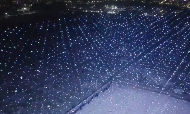 dazzling drone display flies straight into the record books