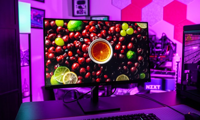 An HDR demo playing on the HP Omen 27k monitor.
