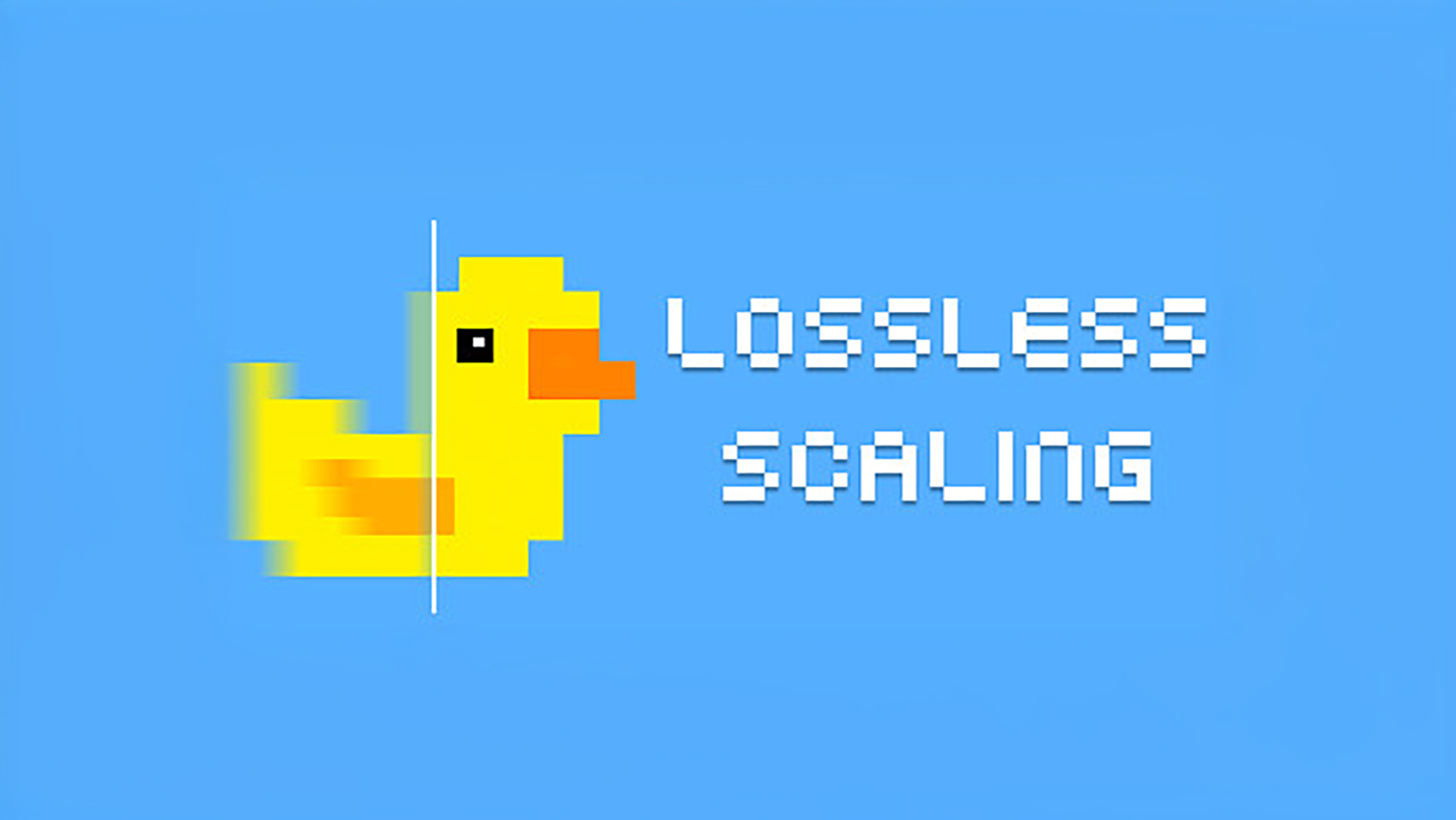 Logo for the Lossless Scaling utility. 