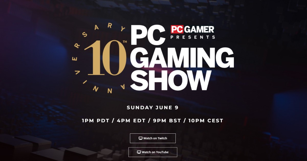 A promo image for the 2024 PC Gaming Show.