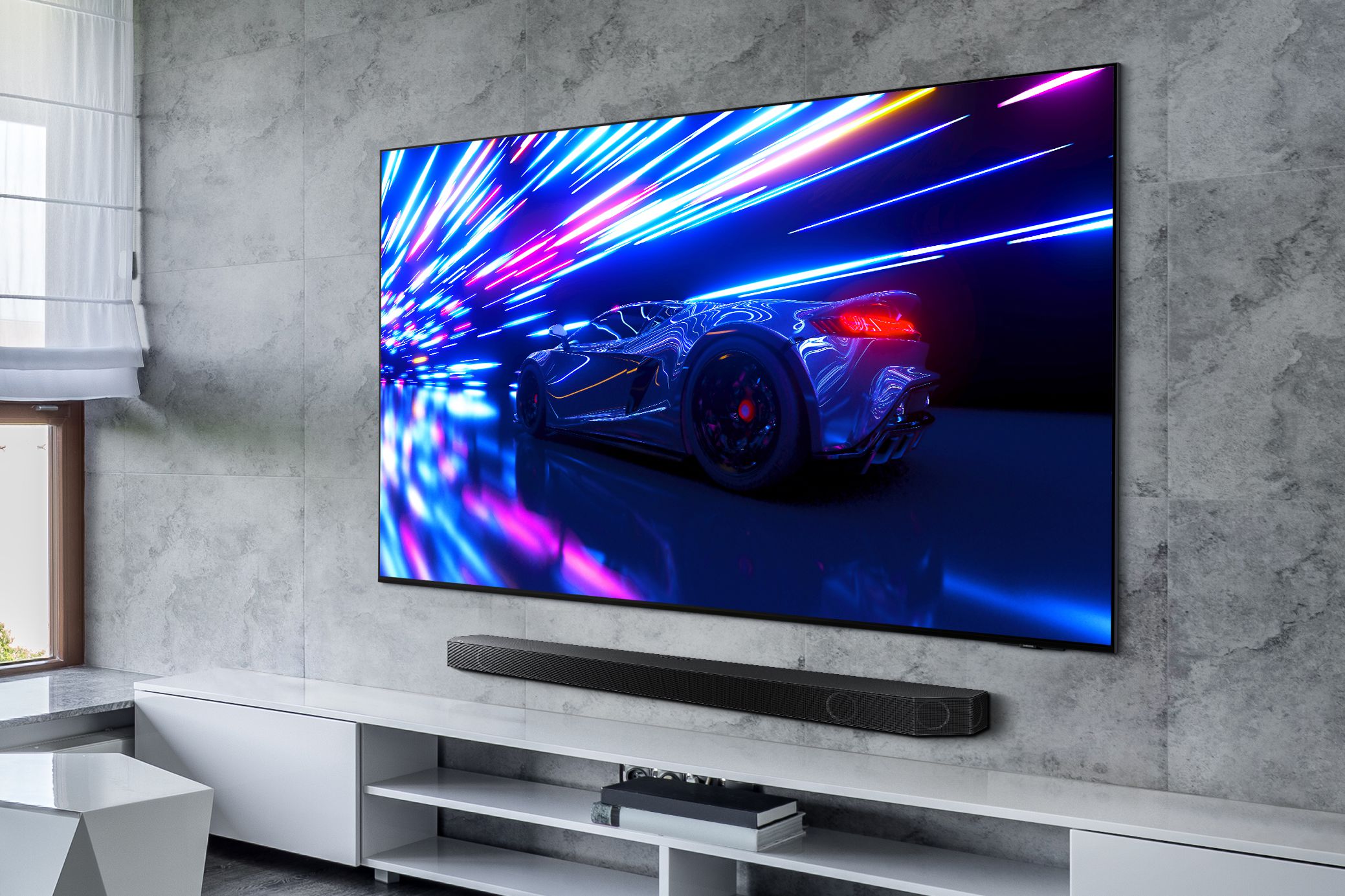 Samsung S95D 4K OLED TV.