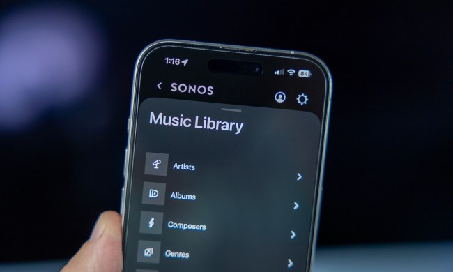 Music Library in the updated Sonos app for iOS.