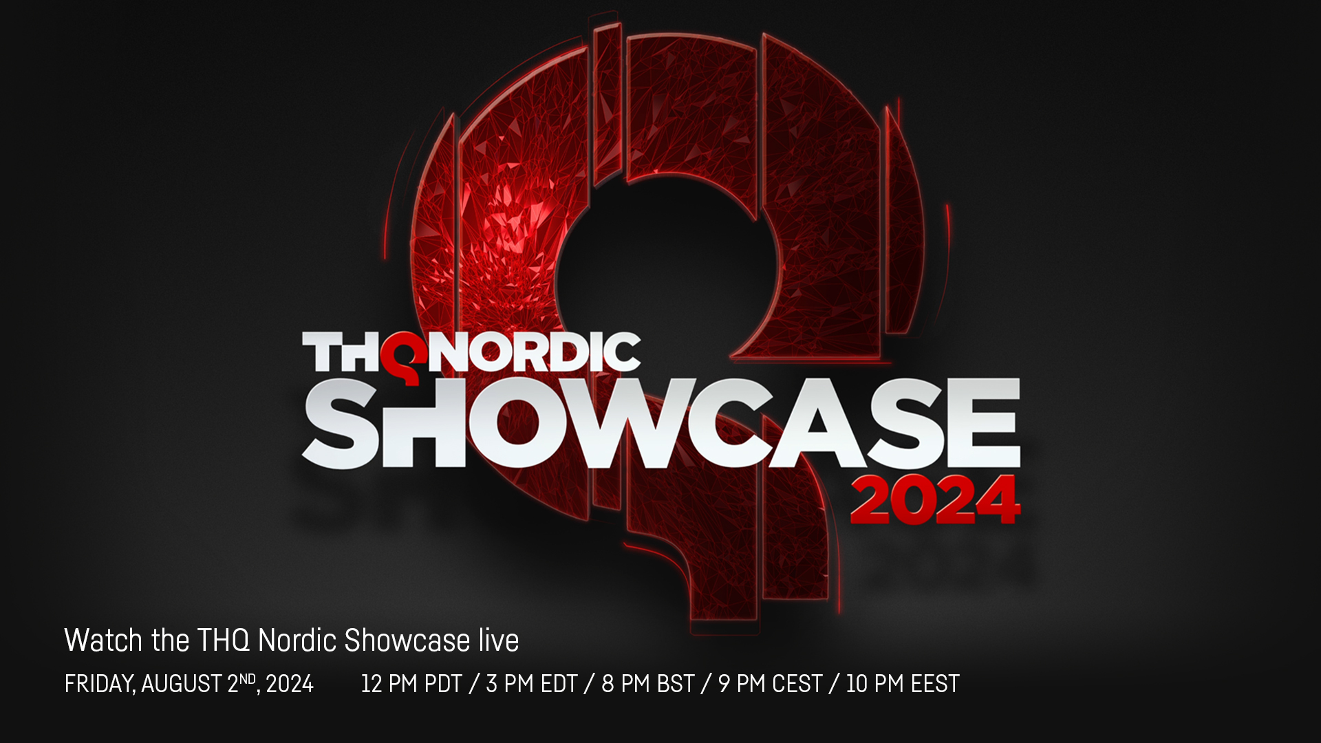 A banner image for THQ Nordic's 2024 showcase.