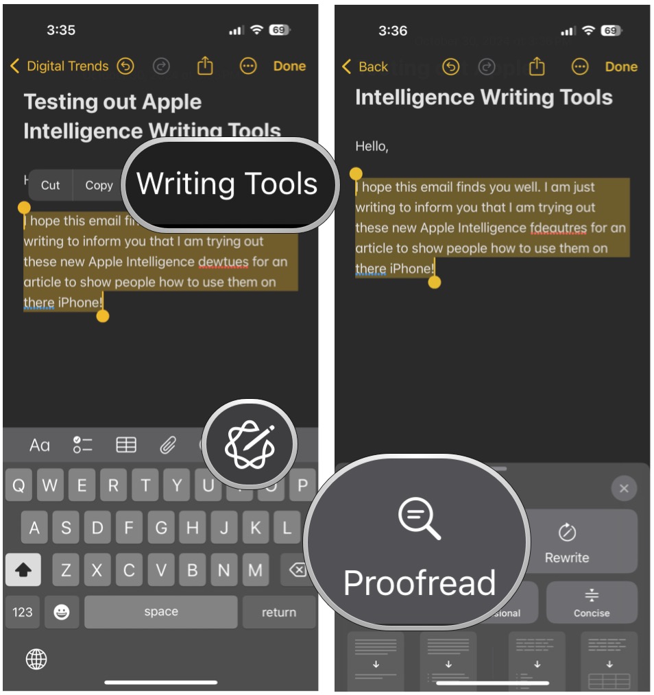 Ios Writing Tools How to use Apple Intelligence Writing Tools on your iPhone | Digital Trends