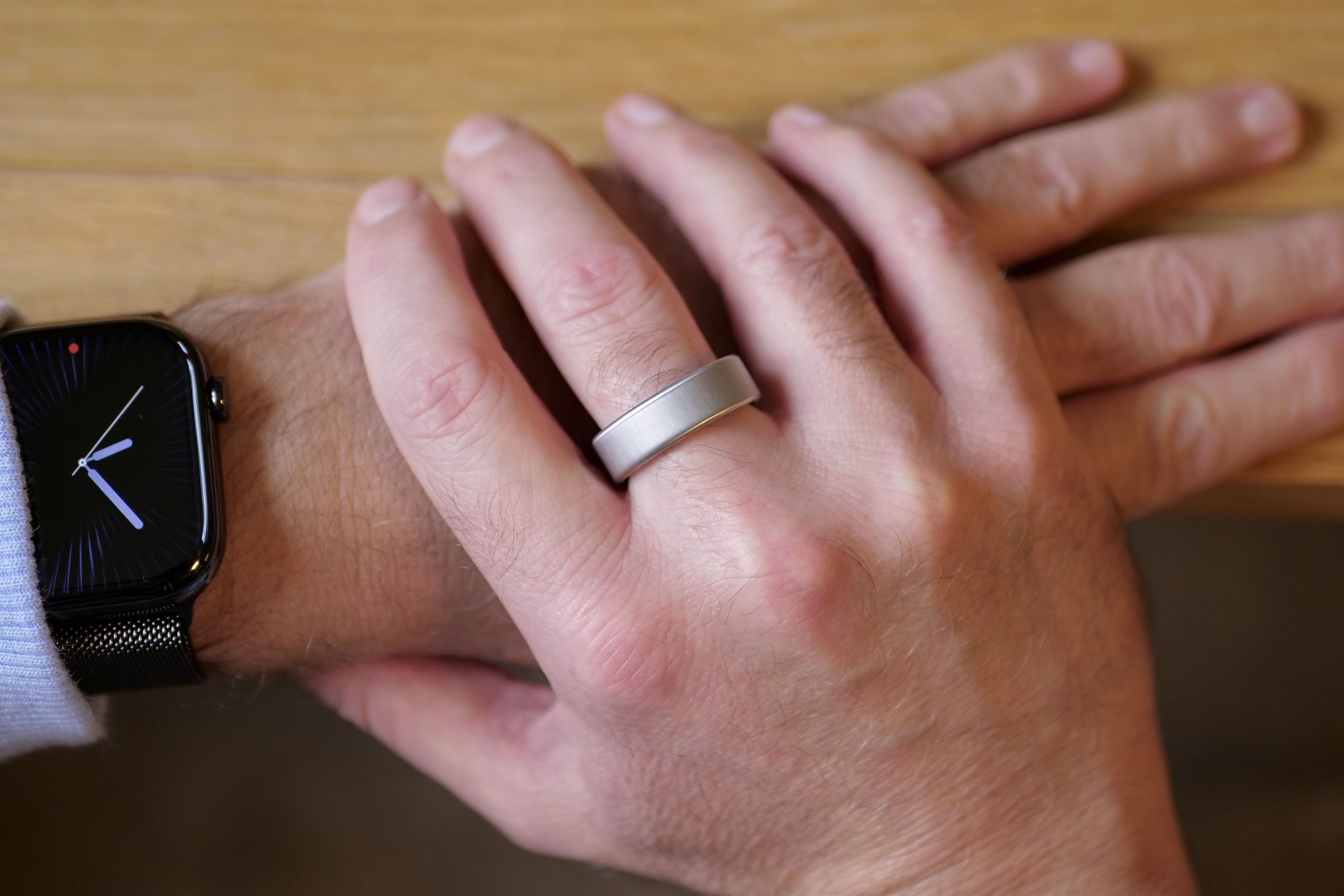 Oura ring4 オーラリング4サイズ10 Brushed Silver Oura Ring 4を注文 