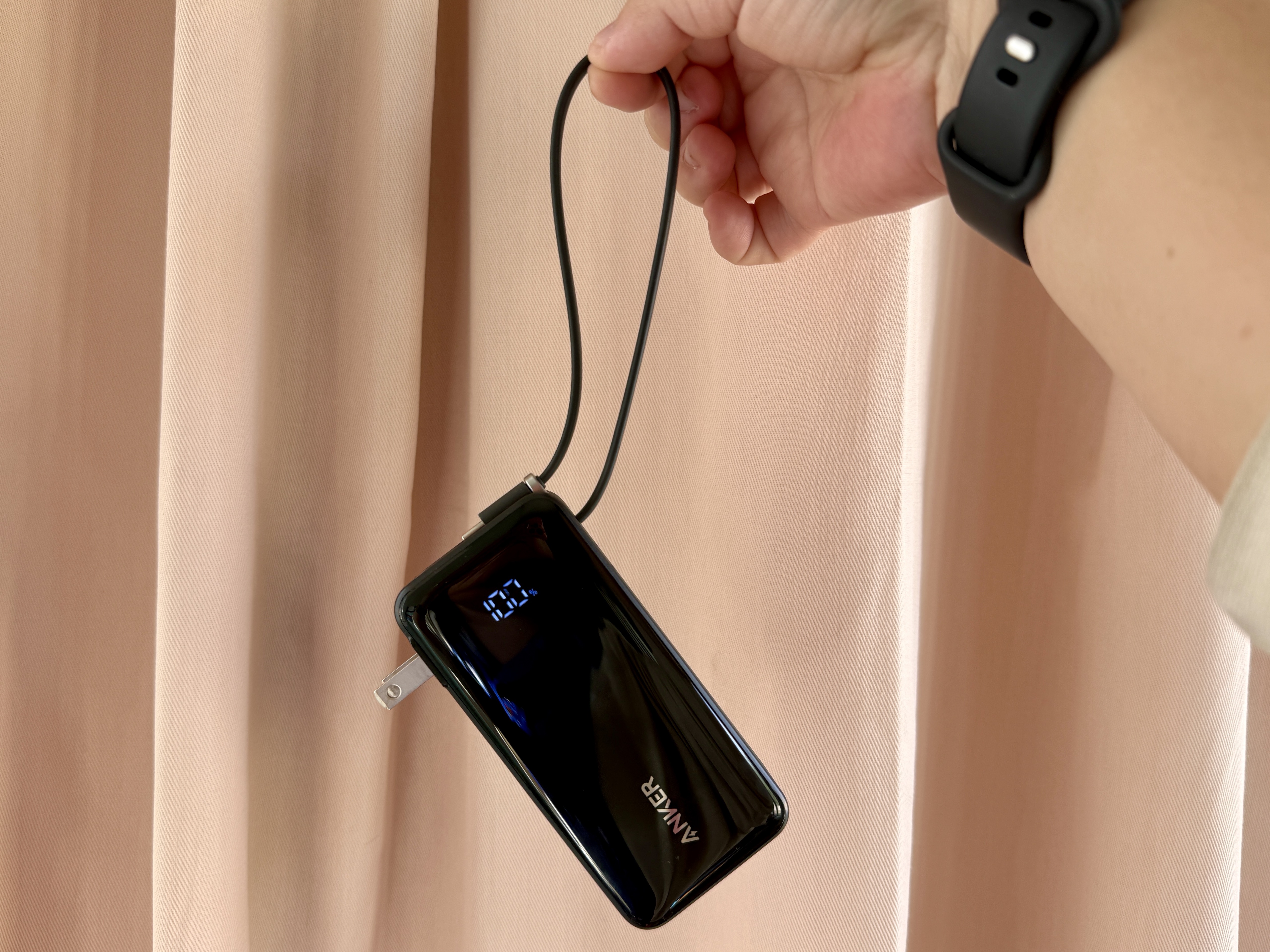 Anker Nano 3-in-1 10,000mAh portable power bank for iPhone.