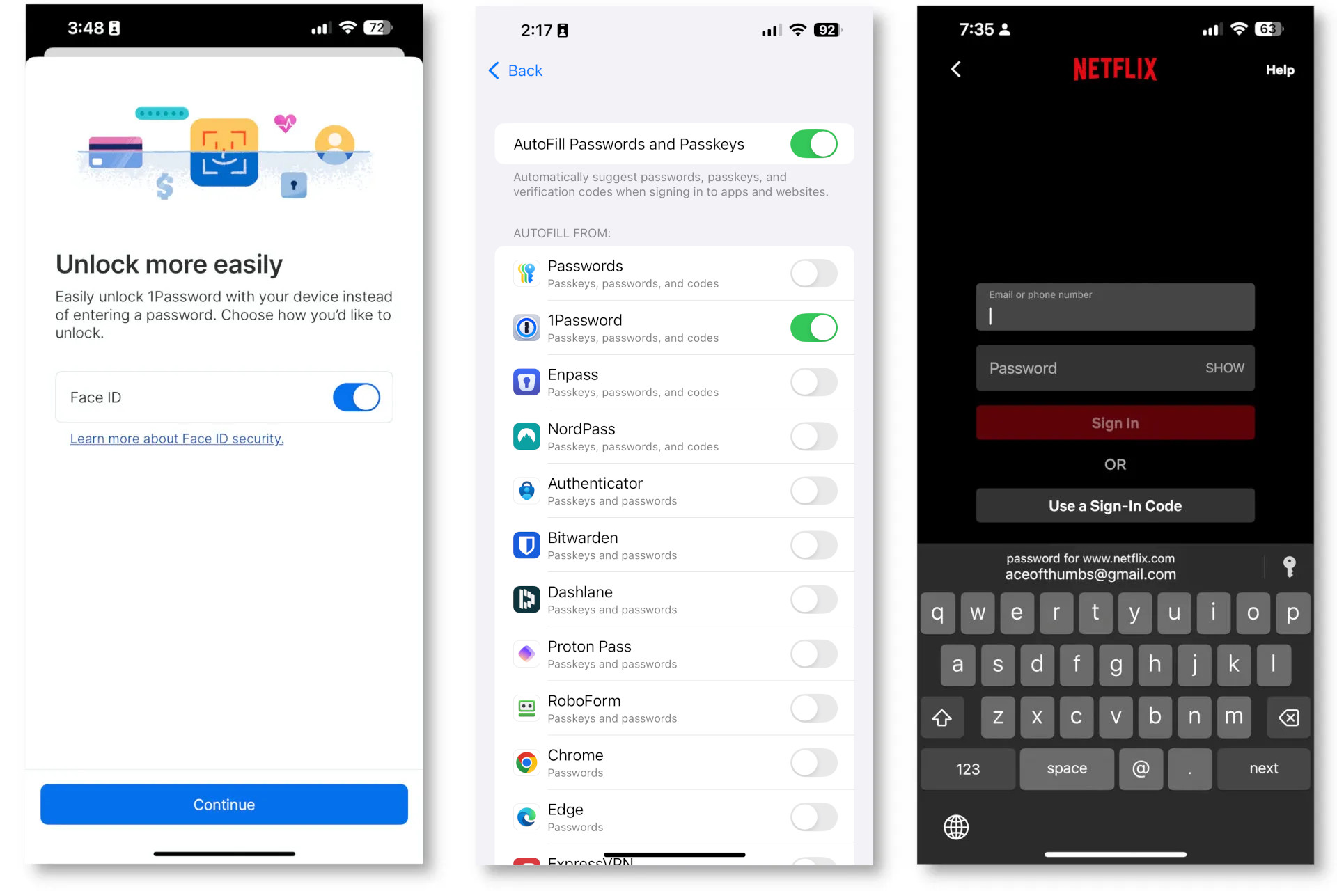 Norton 비밀번호 관리자가 제공하는 보안과 편리함 살펴보기 13 1Password의 iPhone 앱은 Face ID를 사용해 Apple의 비밀번호 앱을 완전히 대체할 수 있습니다.