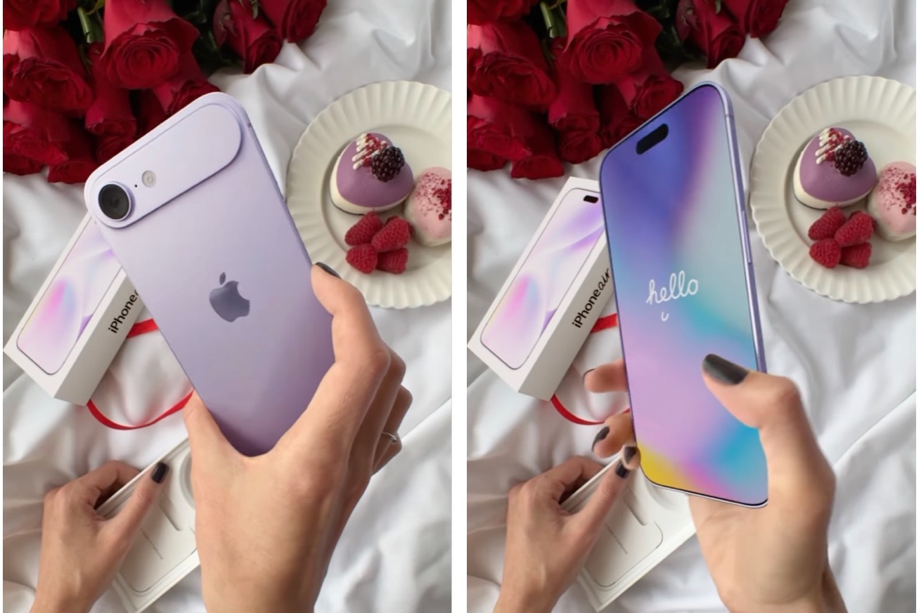 A rendered concept of what the iPhone 17 Air might look like.